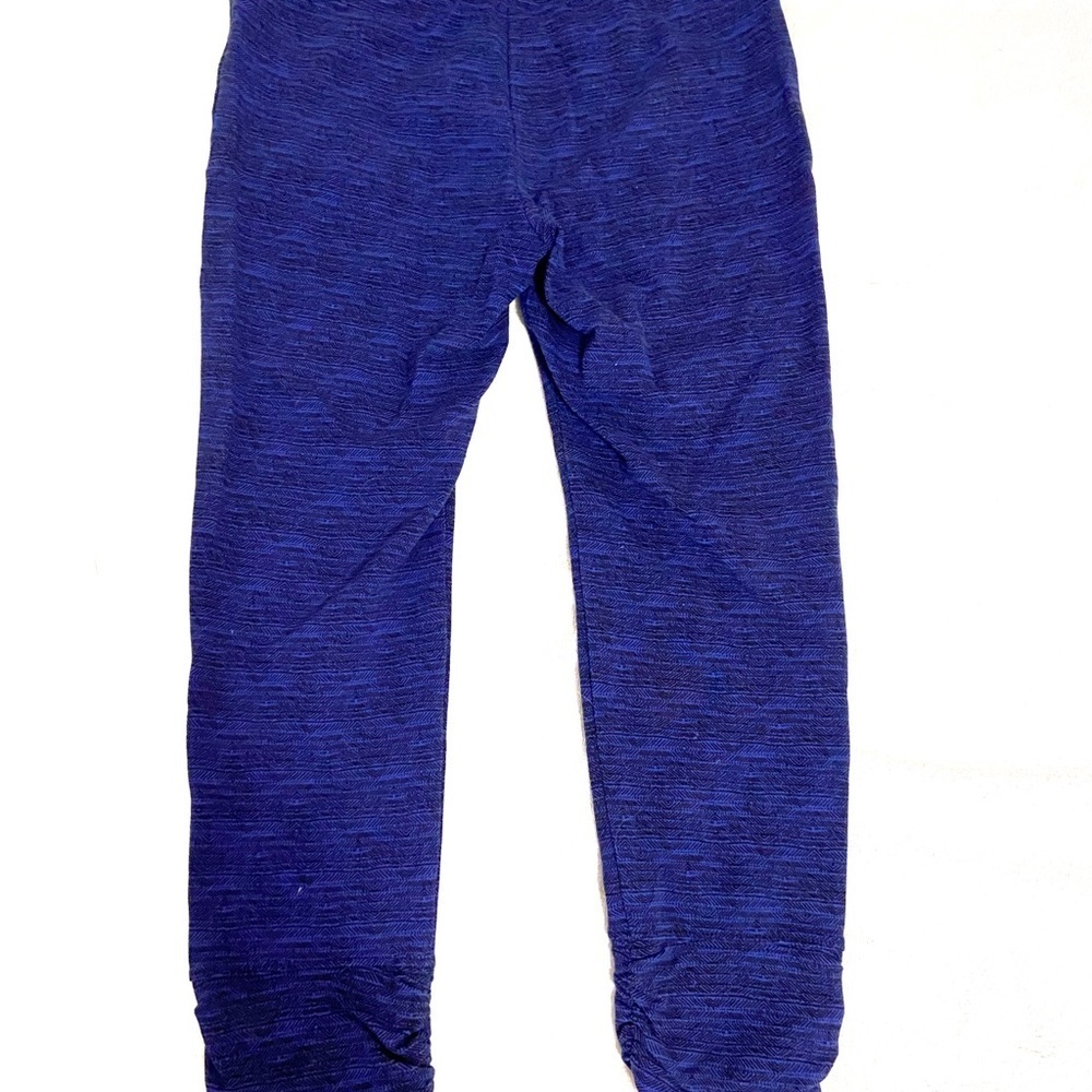 Spalding Cropped Leggings S | Blue & Black | Ruched Ankle Fit - Picture 3 of 6